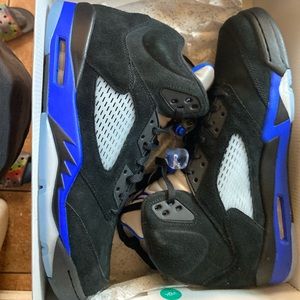 Brand new air Jordan 5 racer blue size 13